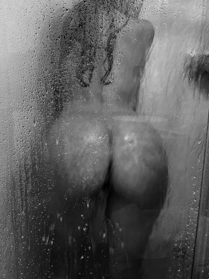 Still, I like b/w - NSFW, My, Erotic, Booty, Girls, Nudity, Figure, Shower, Longpost