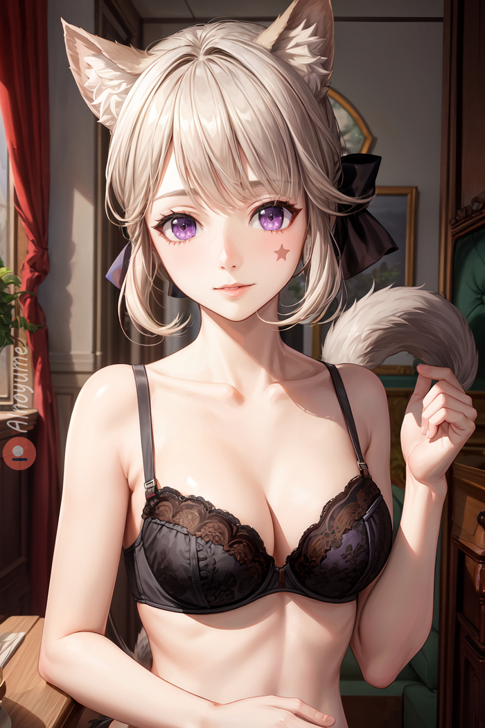 Lynette - NSFW, Anime art, Neural network art, Genshin impact, Lynette