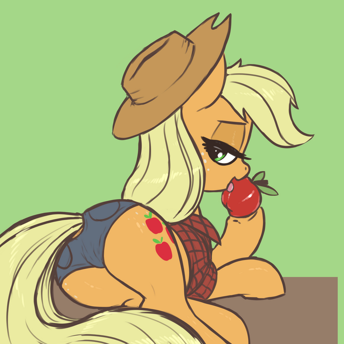 Horse in pants - NSFW, My little pony, PonyArt, MLP Edge, Applejack, T72b (artist)