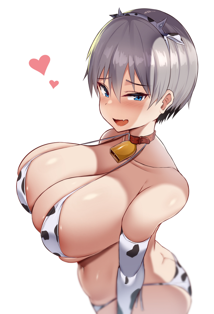 Uzaki - NSFW, Anime art, Anime, Uzaki-Chan wa asobitai!, Uzaki Hana, Cowsuit